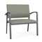 Lesro Newport Bariatric Chair Metal Frame, Charcoal, OH Eucalyptus Upholstery NP1401 - alternate 1